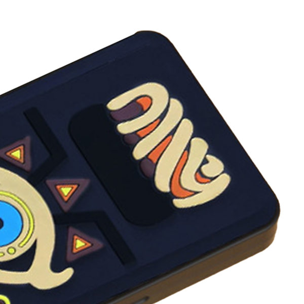 Spelkortfodral 24 Fack 3D-prägling Magnetiskt Bärbart Extra Stort Spelkortfodral Organiserare för Switch The Eye of Zelda