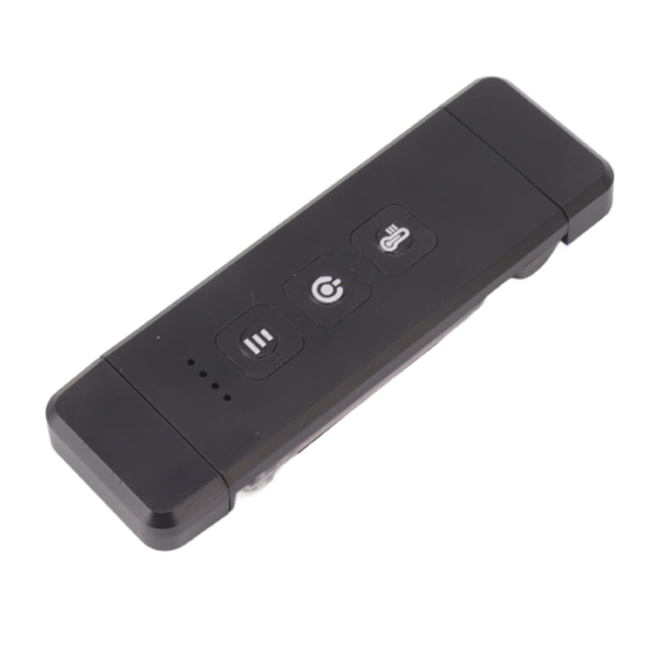 Ultratynd USB-opladelig Klips-på-boglampe: 3 Lysstyrkeindstillinger, Alsidig Mini Læselampe i Sort