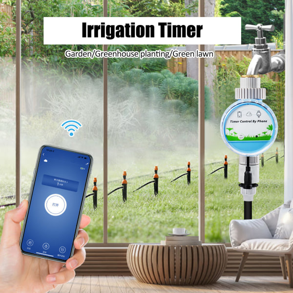 Intelligent vannings- og blomsterirrigeringsstyring med fjernkontroll (WIFI & Bluetooth dobbelkontroll)