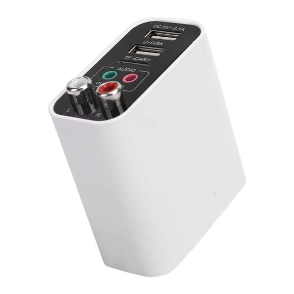 Bluetooth 5.0 Adapter Trådløs Lydmottaker Sender 3.5mm AUX 110-240V EU Plugg