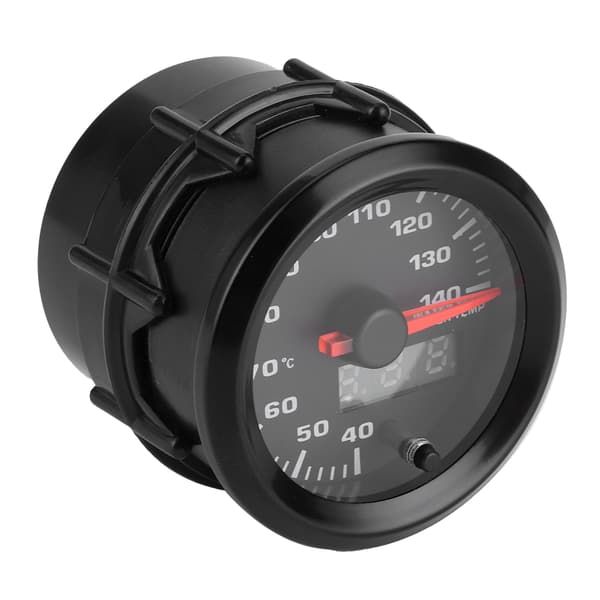 2in Vandtemperaturmåler 7 Farver LED Display 40-140℃ Pointer Universal til 12V Biler