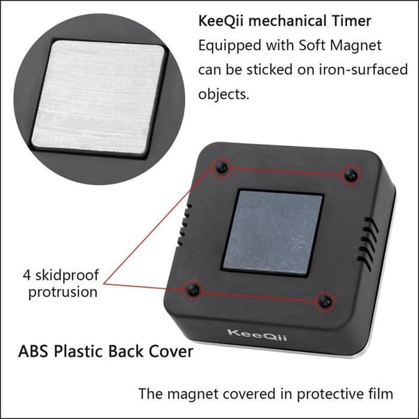 Kjøkkentimer, 60-minutters timer med 80dB lydalarm, magnetisk nedtellingstimer (ny timer)