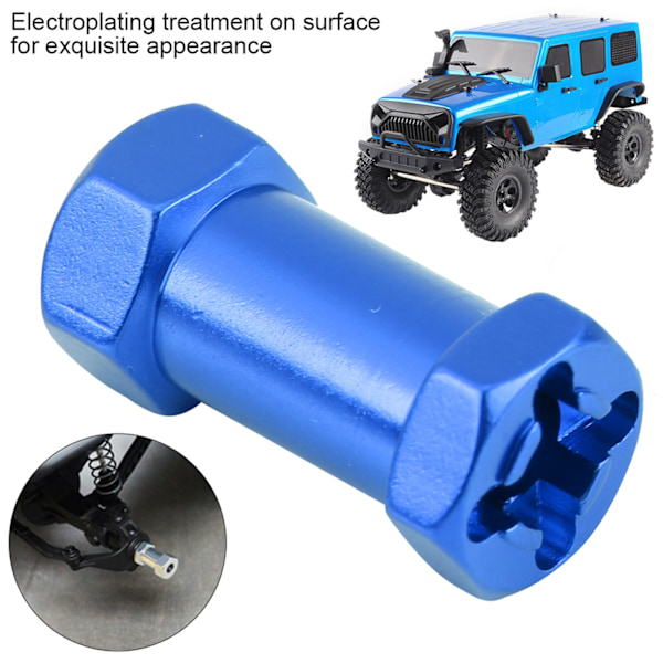 4 st 12 mm RC Hex Hjulnavsmetall Adapter för D90 AX10 CC01 SCX10 F350 Crawler (25 mm Blå)