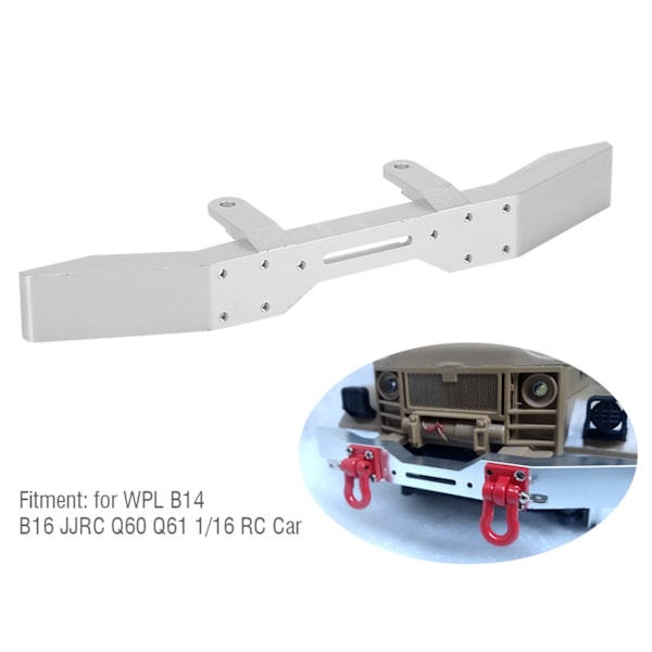 RC Modelbil & Lastbil Opgraderingsdele Metal Forreste Bumper til WPL B14 B16 JJRC Q60 Q61 1/16 RC Bil
