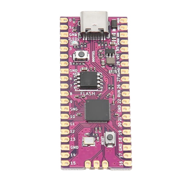 RPi RP2040 Pico Board Dual Core ARM Cortex M0+ -prosessorille, vähän power kuluttava joustava mikroohjainkortti