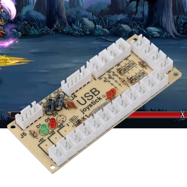 Arcade-peli USB-kooderipainikkeen ohjain Raspberry Pi -isännän PC-pelikoneelle Musta CY-822A
