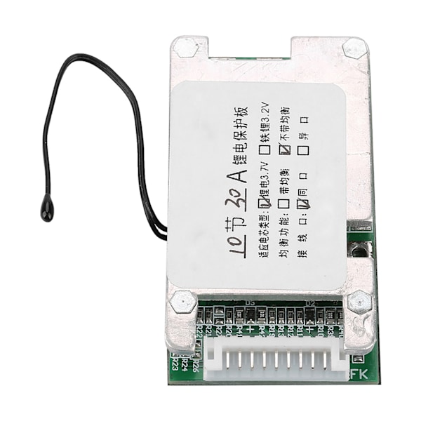 36V 30A Litiumbatterihanteringssystem (BMS) Skyddskort för 10S 3.7V Li-ion-celler