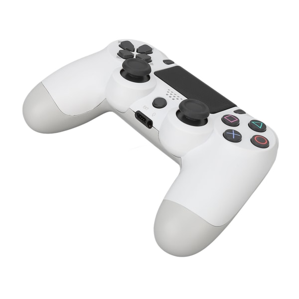 Langaton peliohjain Monitoiminen Dual Vibration Bluetooth -peliohjain PS4-peliohjaimille White-W