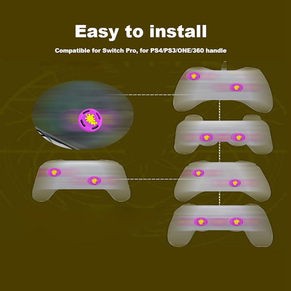 8 STK. Erstatning Silikone Analog Controller Joystick Tommelfingergreb Hætte Cover Til Switch PRO