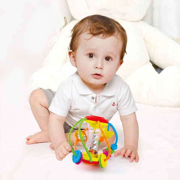 Babyleker 6-12 måneder, Baby Rattle Ball Shaker, Catch Spinning