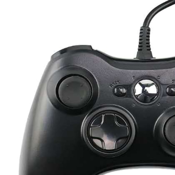 Gamepad Controller Alt-i-en Multifunktionel Driverfri Kabelforbundet Controller Gamepad til Gaming Sort