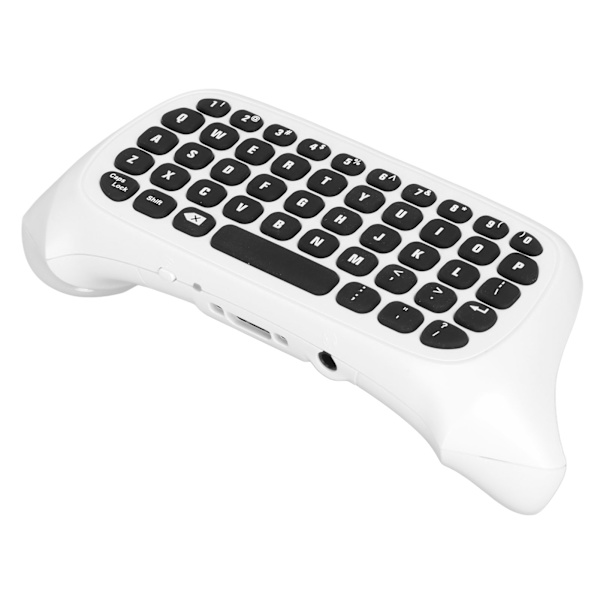 Spilcontroller Tastatur 2.4Ghz Spilkonsol Tastatur med Lyd og Headset Jack til Xbox Series X Series S One S Hvid
