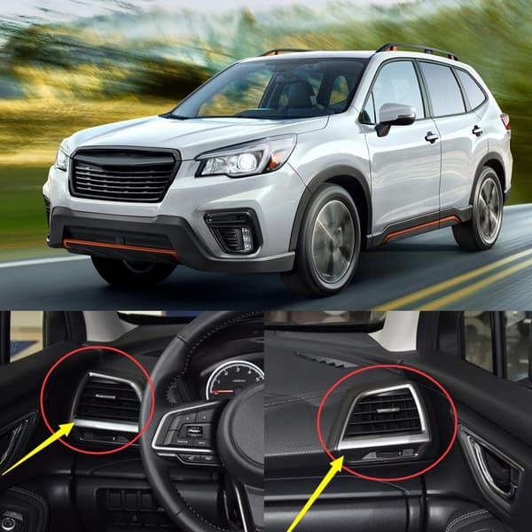 2 stk. Luftventiluttaksdeksel Trimramme for Subaru Forester 2019