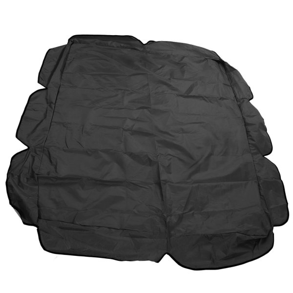 Svingtak 210D Sølvbelagt Oxford Vanntett UV-beskyttelse for Utendørs Patio Hage Stol 142x120x18cm Svart