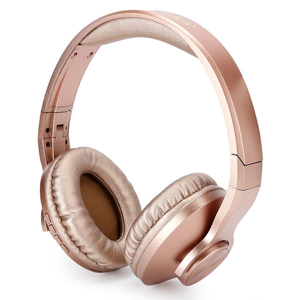 BT602 Kevyt Langaton Bluetooth 4.2 Pelikorvanappi ABS On-Ear Kuulokkeet Stereo Kulta