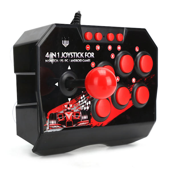 Arcade Fight Stick Trådbunden Arcade Joystick Arcade Speltillbehör för Switch/PC/PS3