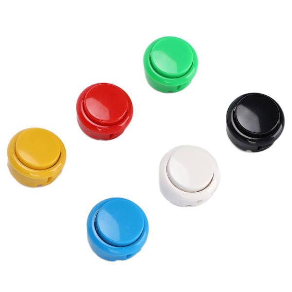 QM070919 12 st Arcade Joystick-knappar för spelkonsol Hållbara 30 mm Ersättningsknappar för Arcade Joystick-spelkonsol