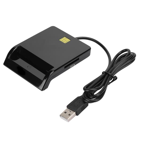 Smartkortleser Svart Kompatibel med Windows Linux Mac OS