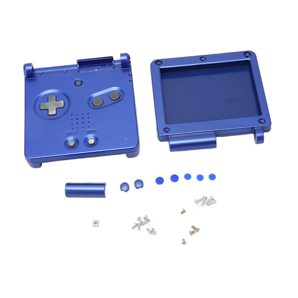 Spillkonsollskall for GBA SP Erstatning Fullt Hus Skall med Knapper for Gameboy Advance SP Blå