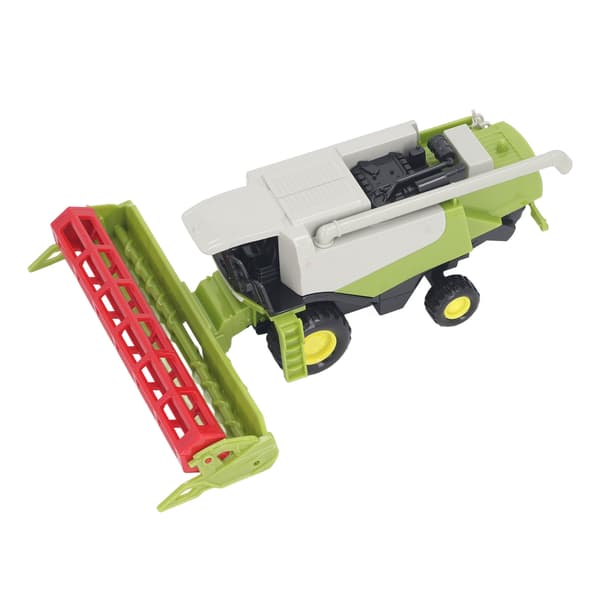 Legetøjs traktor af plastik og legering, realistisk høstmodel til leg derhjemme for børn