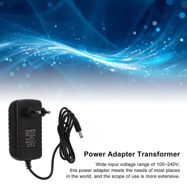 12V 3A strömförsörjningsadapter Universal strömadaptertransformator för bildskärm EU-kontakt 100‑240V