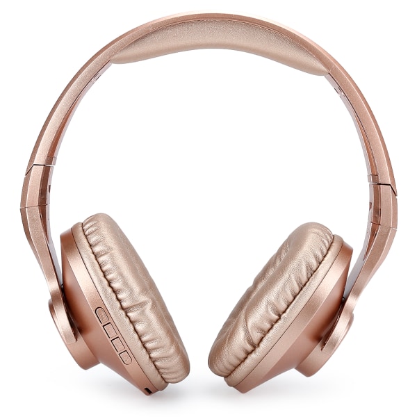 BT602 Lättvikts trådlös Bluetooth 4.2 Gaming Headset ABS On-Ear hörlurar Stereo Gold