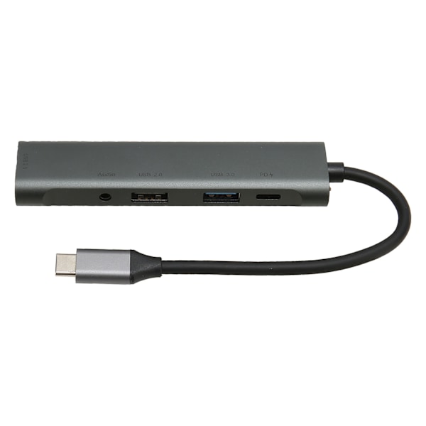 USB-C-keskitin 5-in-1, Type-C - 3,5 mm -keskitin, USB-keskitin, moniporttinen sovitin kotiin, toimistoon, viihteeseen, liiketoimintamatkoille