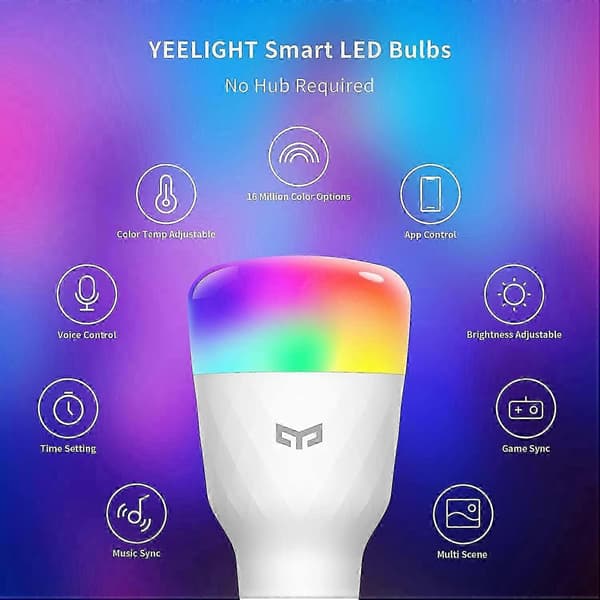 Älykäs Led Yeelight Smart Bulb 1S (väri) style3013