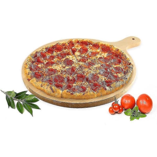 Pizzabræt 8\" Diameter Træfarve