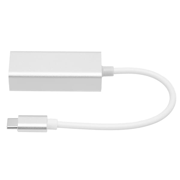 USB C til Ethernet Adapter 1000M Gigabit Aluminiumlegering Kablet Netværksadapter til Computer Hot Plug Driverfri