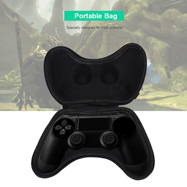Stöttålig Reseväska Bärbar Förvaringsväska för Playstation 4 PS4-kontroll Spelkontroll Svart