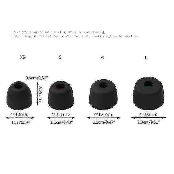 Sony WF-1000XM5 Non-slip Soft Silicone Earplugs Comfortable Fit Sweat-resistant Earpads Black