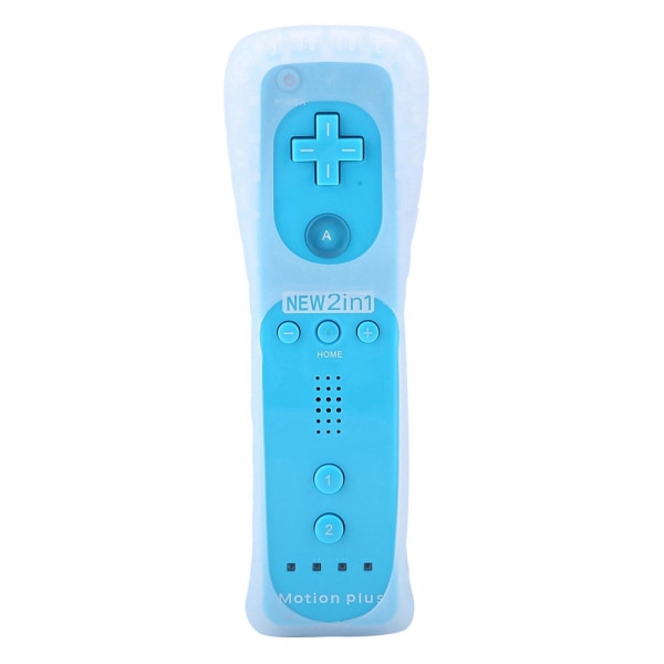 Somatosensorisk Spilhåndtag Controller Gamepad Indbygget Accelerator til Nintendo Wii WiiU (Blå)