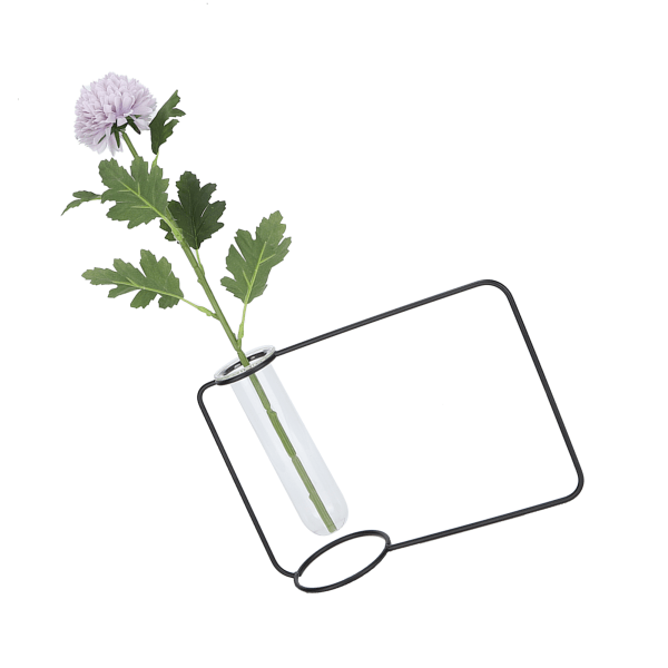 Innovativ Hængende Plante Testglas Transparent Hydroponisk Plantevaser til Hjem Indendørs Sort