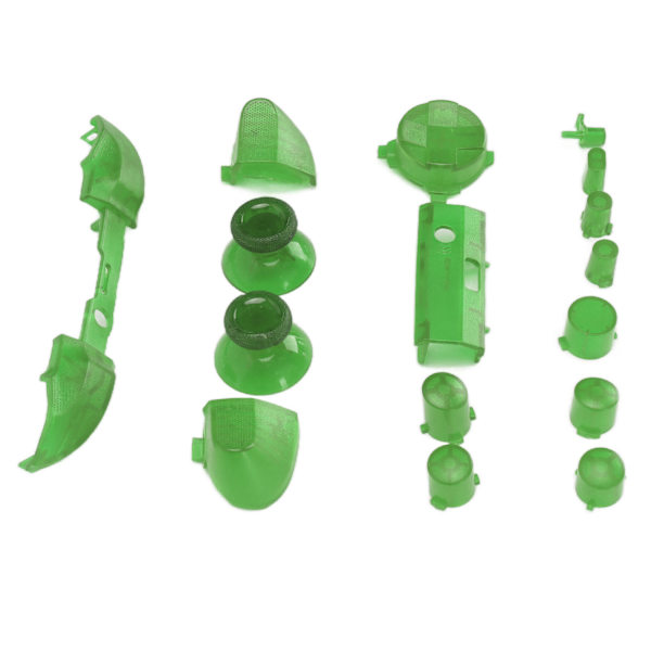 Full Buttons Mod Kits Trigger Full Trigger Modul Set för XBOX Series X för XBOX Series S Controller Transparent Grön