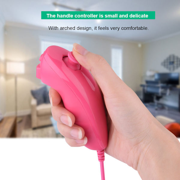Bueid Spillhåndtak Kontroller Spillkontroll Fjernkontroll For Nintendo Wii (Rosa)