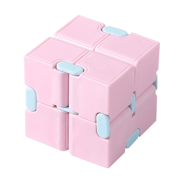 Hastighetspussel Macaron Färg Barn Vuxen Bärbar Flexibel Fingertoppsspel Utveckling av Utbildning Rosa Standard