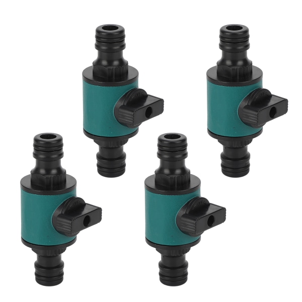 4 stk Slange Hurtigkobling Plast Lekkasjetett Dobbelthode Hage Slange Adapter for Vanningsystem