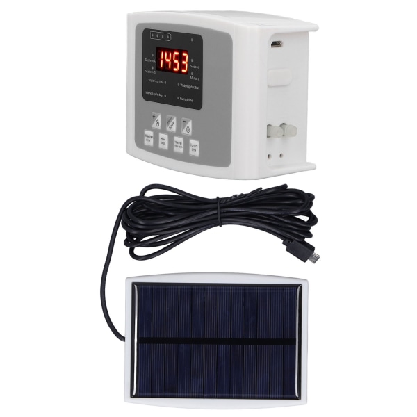 Automatisk Växtbevattningssystem med Tidtagning, Solenergi, USB-Laddning, Enpump, Automatisk Blombevattningsenhet