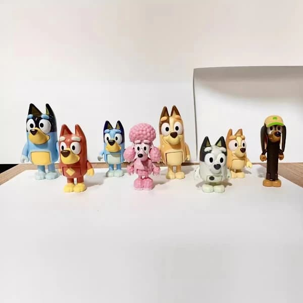 Bluey Figursæt med 8 Dele