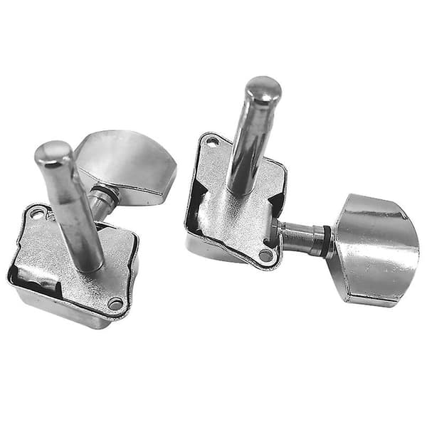Gitarrsträngsknopp Ackordknapp Strängstämskruvar Stämskruvar Gitarrinstrument Silver 3R3L