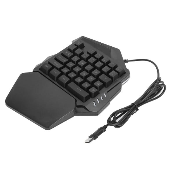 G94 OneHanded Gaming Keyboard USB Kablet RGB baggrundsbelyst 35 taster tastatur til computer (blandet lys)
