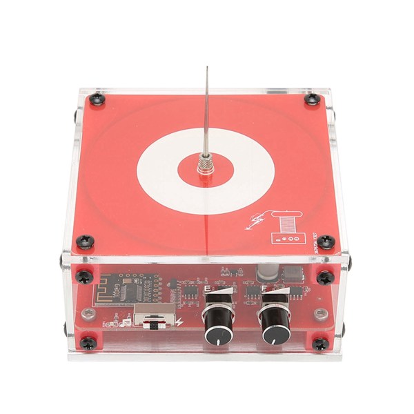 4 tommer Bluetooth Music Tesla Coil Kunstig belysning Interessant Plug and Play eksperimentelt bordlegetøj 100‑240V Rød EU-stik