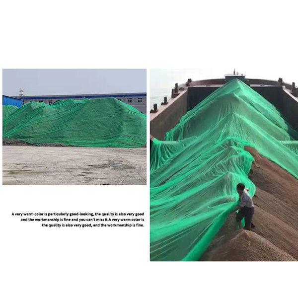 (4*5M 2-polet) grøn støvtæt net byggepladsdækning net solskærmsnet beplantningsnet