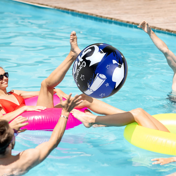 Uppblåsbara Strandbollar för Examensparty Dekoration Tjock PVC Grattis Examen Skylt Boll Examensparty Favörer för Barn Seniorer Tonåringar