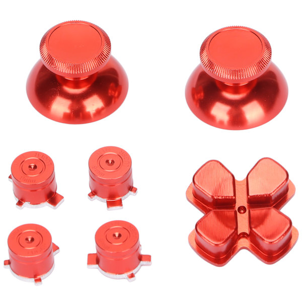 Kontrollknapp Joystick-tangent Aluminiumlegering ABXY-knappar för Playstation5-kontroll Röd