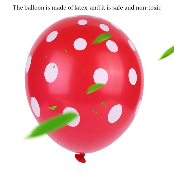 32-osainen Polka Dot -lateksipallosetti syntymäpäiville, kihlajaisille ja häille (Malli #1)