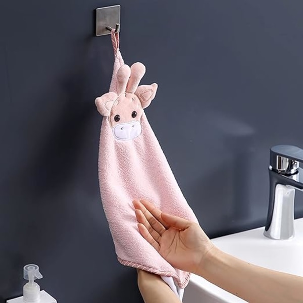 (Vaaleanpunainen) Uudelleen käytettävä, helppo puhdistaa astiapyyhe keittiö kylpyhuone imukykyinen pyyhe pölytiivis pyyhe