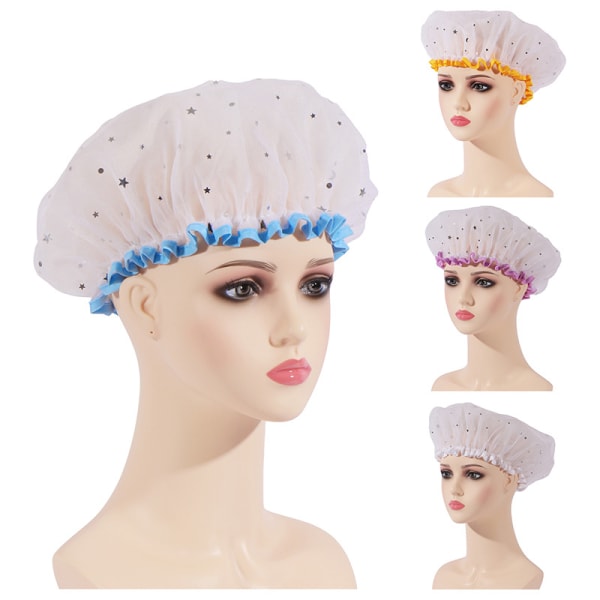 1 Pack Star Blue Rim cap, mögeltvättbar cap för kvinnor