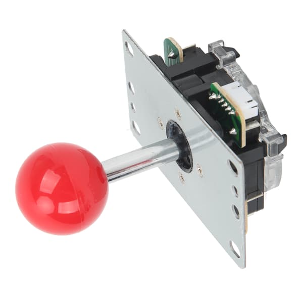 DIY USB Controller Computer Rocker Game Stick Joysticks med kontrolchip til Arcade Game Rød
